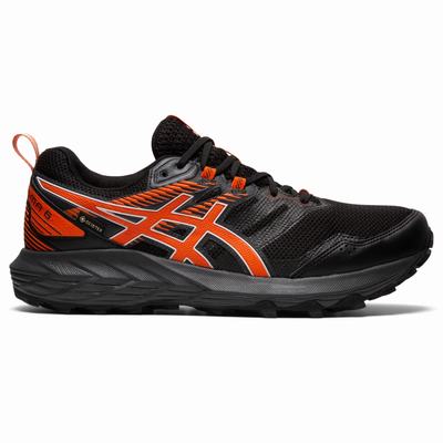 Asics Gel-Sonoma 6 G-TX - Miesten Polkujuoksukengät - Mustat/Kultaiset Oranssi